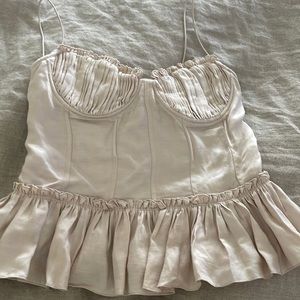 Brock x HM peplum top